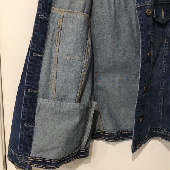 4-Pocket Dark Denim Long Sleeve Jacket - Picture 7 of 7